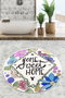 Mijölnir Topiary Circle Djt 140 Alfombrilla de Baño Multicolor